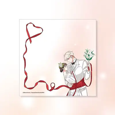 [Don't Cross the Line, Dad!] Webtoon Thick Memo Pad 95X95mm 1 Type | Webtoon Goods
