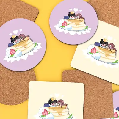 [The Cold-Hearted Northern Grand Duke] Webtoon Cork Coaster (Round/Square)