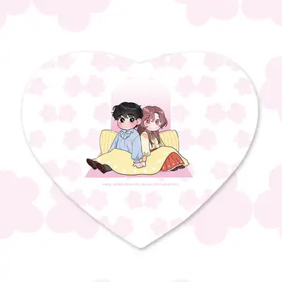 Cold North Nobleman Webtoon Heart-shaped Mouse Pad
