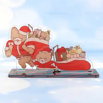 [Aong Aong] So Cute! Christmas Santa Acrylic Stand 2-Piece Set