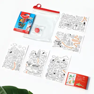 マイ色塗りカード セット(慶州)国立慶州博物館 特化商品