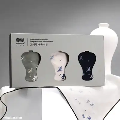 高麗青磁 ハンカチ 3枚セット