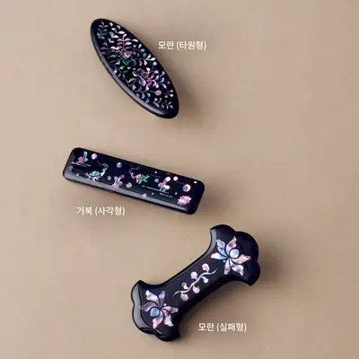 螺鈿ヘアピン(単品)韓国工芸デザイン文化振興院協業商品