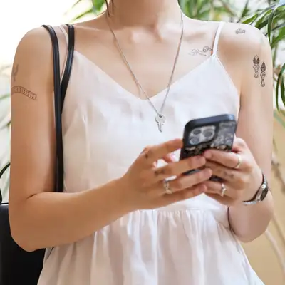 [マナ モアナ] タトゥーステッカー 神聖なる海の美術、オセアニア展