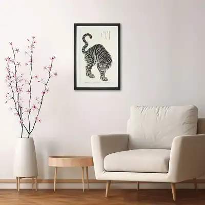 猛虎图凹版画(中型)韩国造币公社联名产品