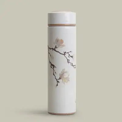 貝殻細工タンブラー(モクレン ホワイト)(単品購入)