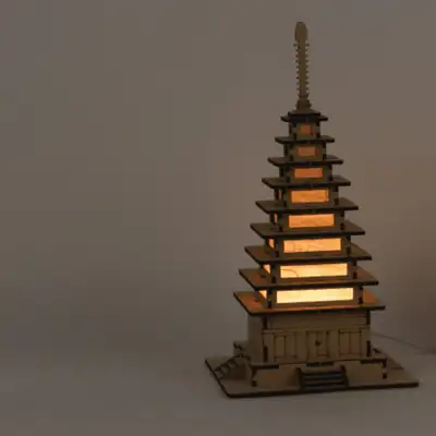 益山 彌勒寺址石塔 ムードライト 組立DIY キット