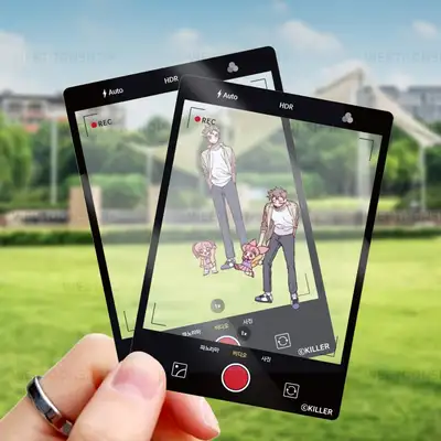 [Teddy Bear] Photo Frame 2-Piece Set / Webtoon Goods / Selfie Mode