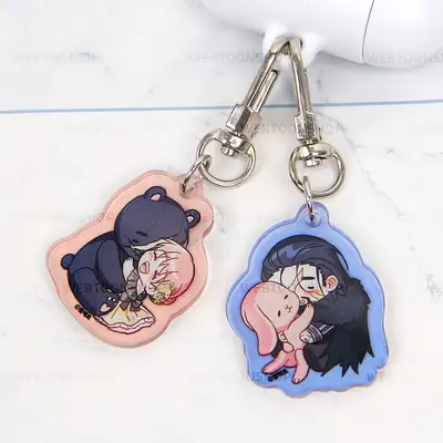 [Anyway, Ropan is Right] Anyway Ropan Tiny Acrylic Keyring (Double-sided) 2-Piece Set / Webtoon Goods