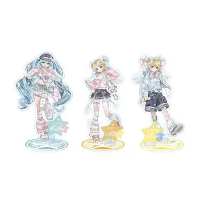 Miku & Rin & Len - 11cm Acrylic Stand / MIKU & RIN & LEN OFFICIAL POP-UP STORE in SEOUL [Meet and Greet] OFFICIAL MD