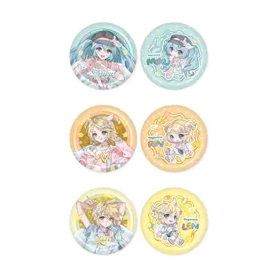 Miku & Rin & Len - 15 Can Badge Set A Type / Miku & Rin & Len Official Pop-Up Store in Seoul [Meet and Greet] Official MD