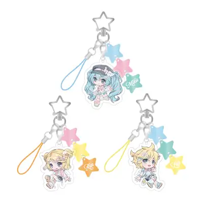 Miku & Rin & Len - 17 Acrylic Keyring / MIKU & RIN & LEN OFFICIAL POP-UP STORE in SEOUL [Meet and Greet] OFFICIAL MD