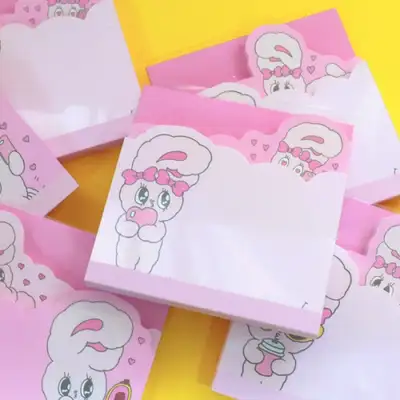 Estherbunny粉色便签本