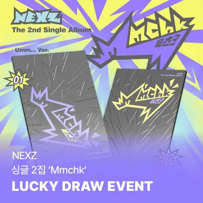 [Lucky Draw] NEXZ - [Mmchk] (Umm…ver. / Chk! ver.) (Random) **Free Unreleased Unit Selfie Photocard Set (3 Types) with Purchase of 14 or More