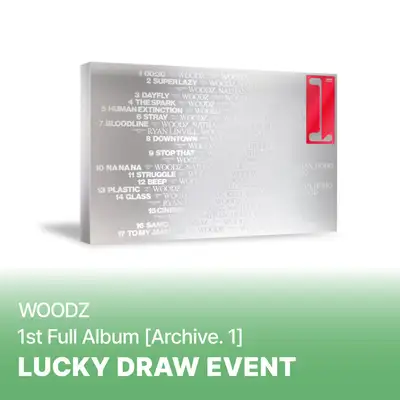 [Lucky Draw] WOODZ - 1st Full Album [Archive. 1] (Main Ver.) **Exclusive Unreleased Selfie Photocard 1 Type + ID Photo 1 Type Included