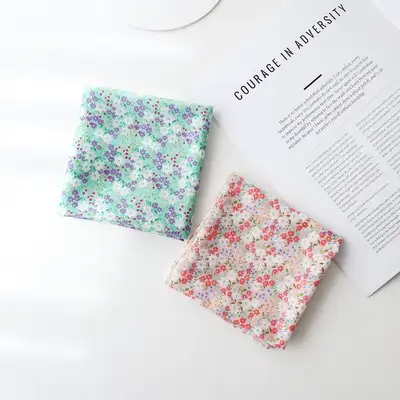 Gauze Cotton Hand Towel & Neck Scarf (Wildflower Garden) Domestic Linen Handkerchief Women's Hiking