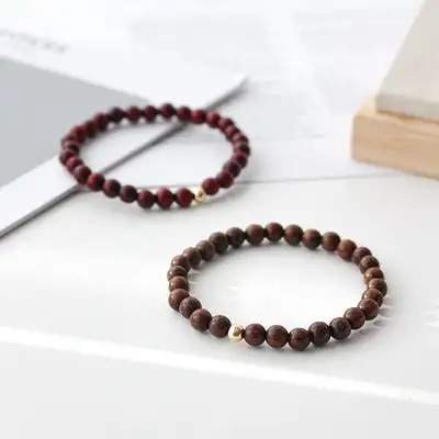 Sandalwood Gold-Filled Mala Bracelet 6mm