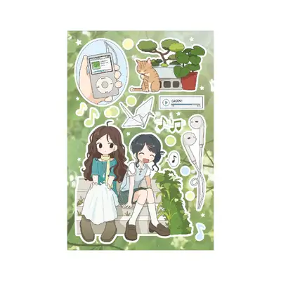 銀雀商店 初夏プレイリスト ステッカー