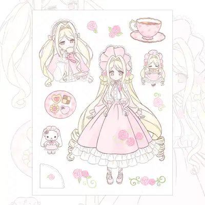 ラブピクルブ ローズガーデン ステッカー