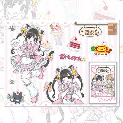 ラブピクルブ ニャンニャン ネコメイド ステッカー
