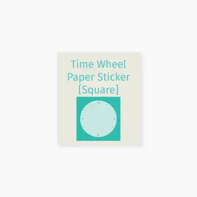 カインダブルー Time wheel paper スティッカー (Square)