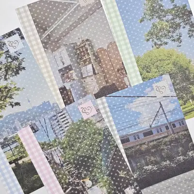 フロムランド 晴れた日の街 マットペーパースティッカー 5type