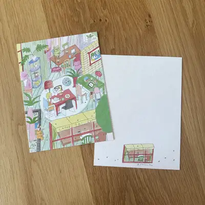 ユンソム 猫カフェ 両面ポストカード