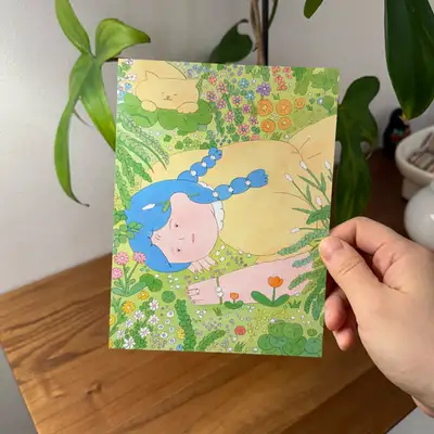 ユンソム 野の花が語る物語 両面葉書