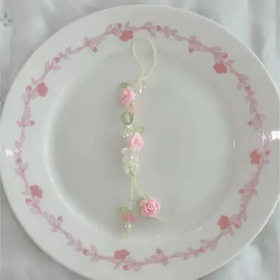 ソピュ いちごミルク薔薇キーリング