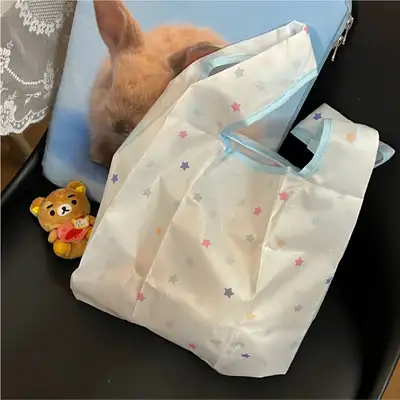 ウェイトゥーフェッチ 星群パターン ポケットエコバッグ