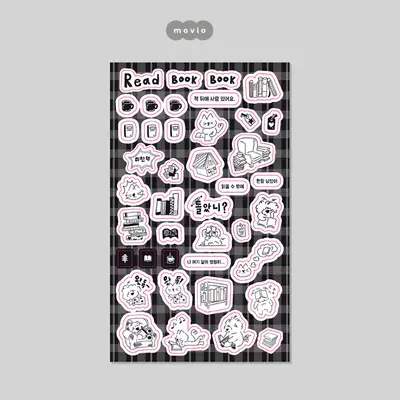 モビオ ブックブック 読書をしよう ステッカー