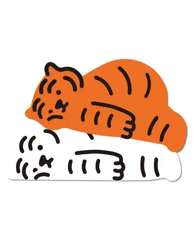 无职虎 充电郎 大号可移除贴纸