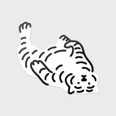 无职老虎 More Tiger 大型可移除贴纸