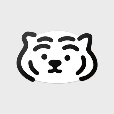 无职虎白虎胖嘟嘟大可移除贴纸