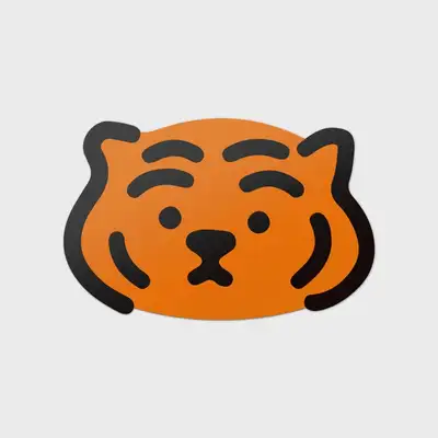 无职虎 胖乐仔 大号可移除贴纸