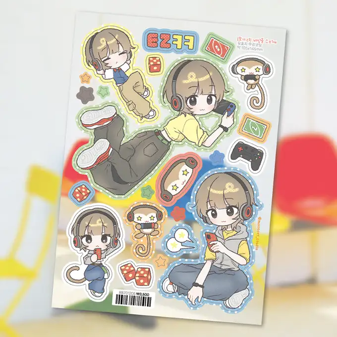 モソリスタジオ ゲーム中 ステッカー