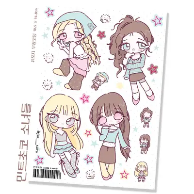 ザルサラ ミントチョコ少女たちステッカー