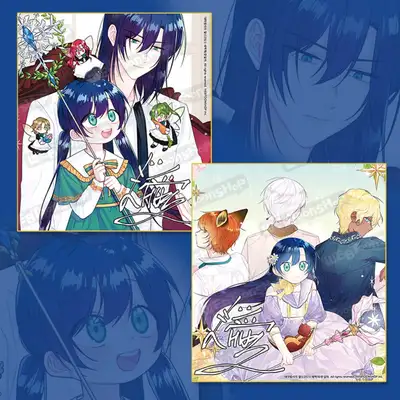 [Daughter of the Archmage] Daughter of the Archmage and Mabel Webtoon Autograph Colored Paper 2 Types / Webtoon Goods