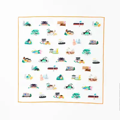 Korean UNESCO World Heritage Handkerchief
