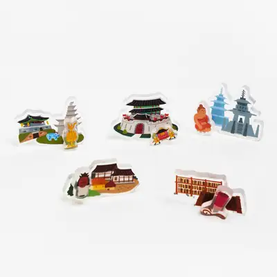 Korea UNESCO Sites Magnet Collection (17 Types)