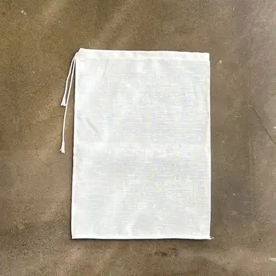 Size 5 3447 Ramie Pouch | Anchovy Broth Strainer, Herbal Medicine Cloth, Greek Yogurt Making