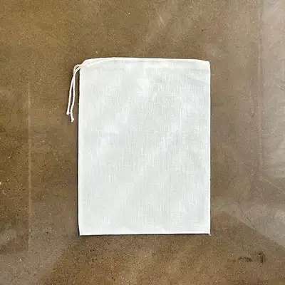 Size 4 (2939) Ramie Pouch | Anchovy Dashi Strainer, Herbal Medicine Bag, Greek Yogurt Maker, Cloth Wrapper