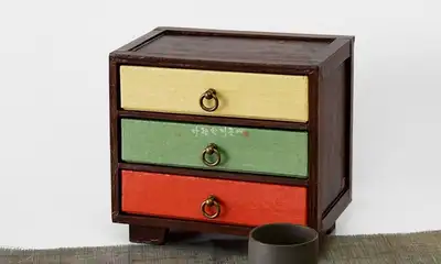 Vintage Mini Drawer Chest (3-Tier)