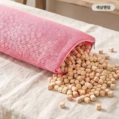 L サイズ 1.5kg ヒノキチップ メッシュ枕（フィトンチッド キューブチップ ネック枕 頸椎枕 快眠枕 涼感ビーズ枕）