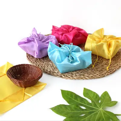 Tteok Basket and Tteok Wrapping Cloth Set Fun | Songpyeon Packaging Mini Korean Sweets Yuggae Holiday Seollal New Year Group Gift