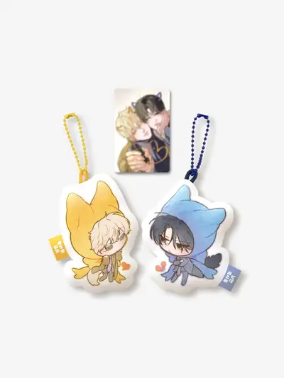 Romantic Apocalypse Couple Cape Cushion Keyring Set