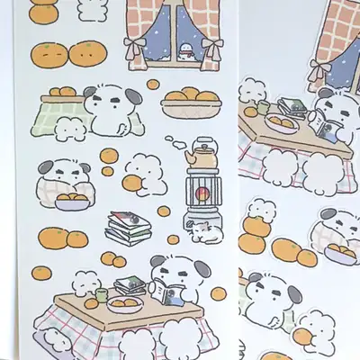 イウンシ コタツとみかん ステッカー