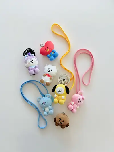 BT21 TRAVEL 2WAY Character Plush Holder Keyring