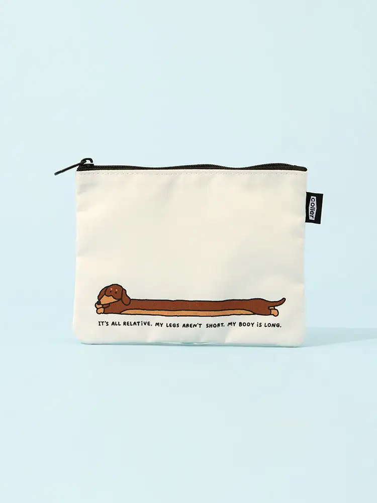 Joguman x Colle Woody Together Flat Pouch (S) — 2