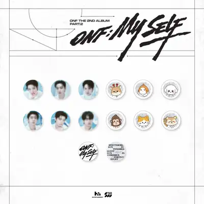 ONF (On and Off) - POP-UP STORE [ONF; MY SELF] MD 03. Random Can Badge